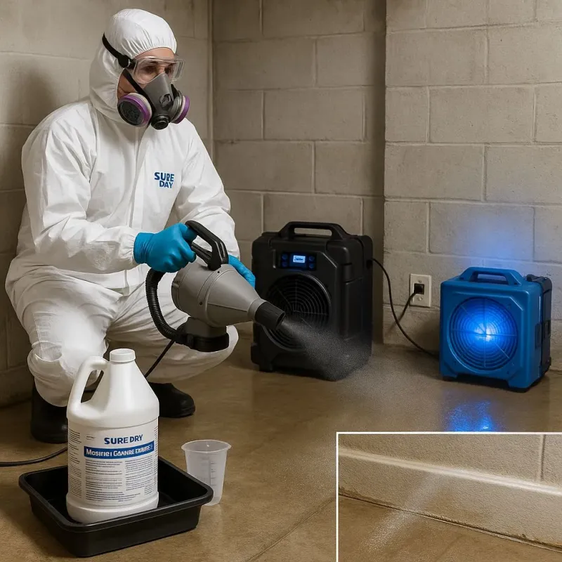 Sanitization and Odor Removal process in North Branford, CT