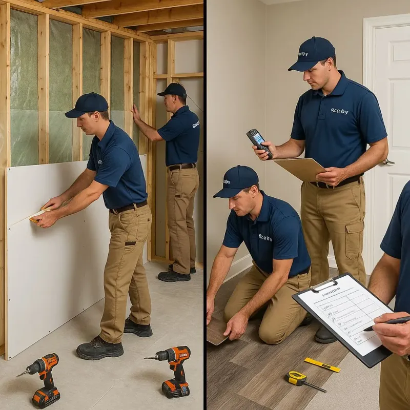 Repairs and Reconstruction process in North Branford, CT