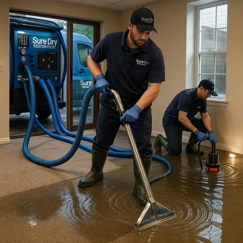 Water Extraction and Removal process in North Branford, CT
